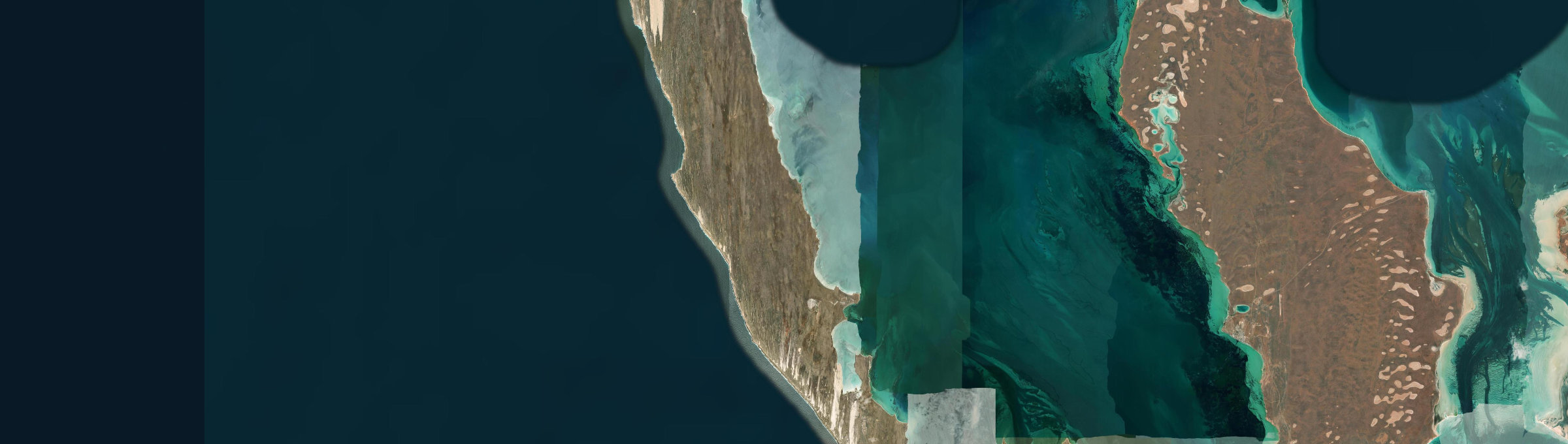 Aerial view of Dirk Hartog Island, WA