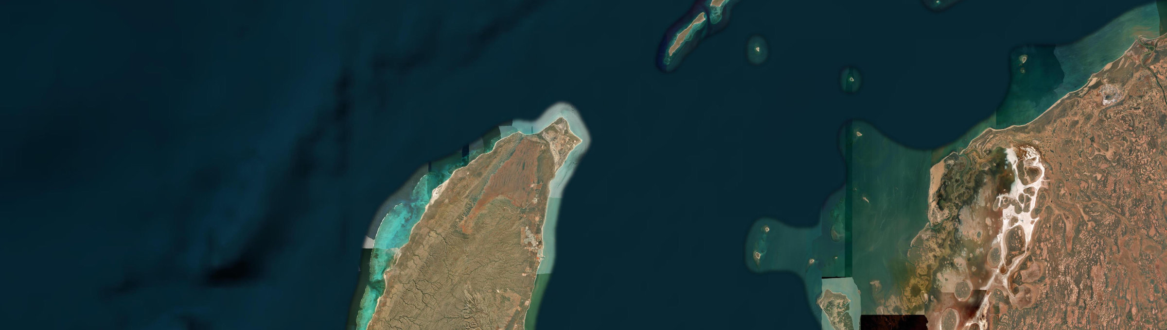 Aerial view of North West Cape, WA