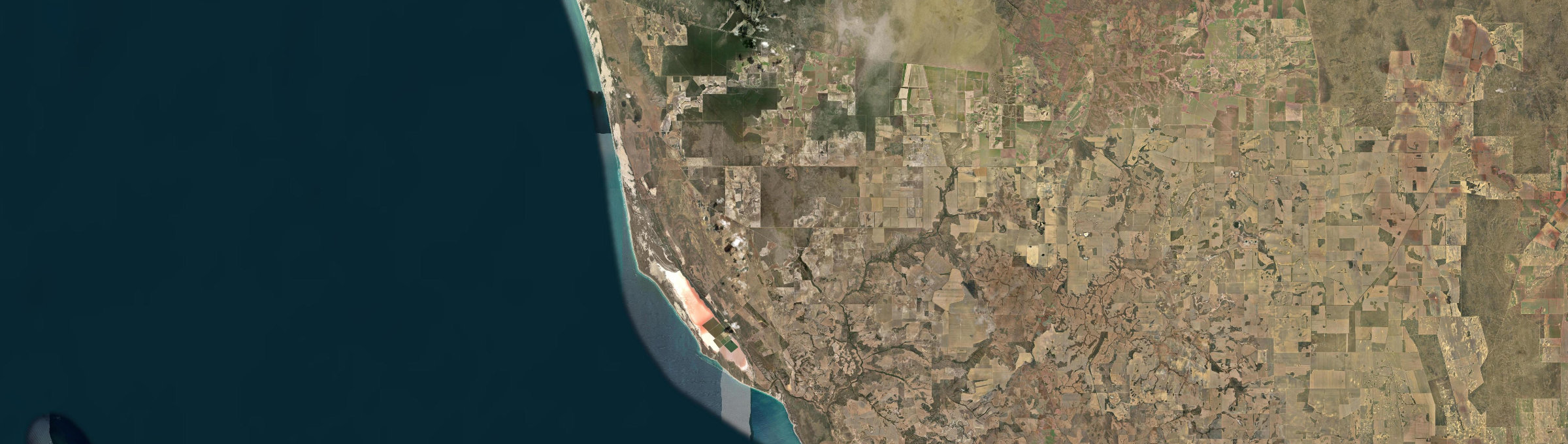 Aerial view of Yallabatharra, WA