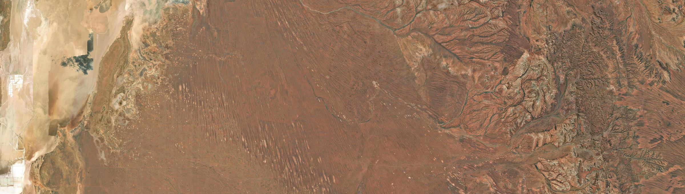 Aerial view of Yandoo Creek, WA
