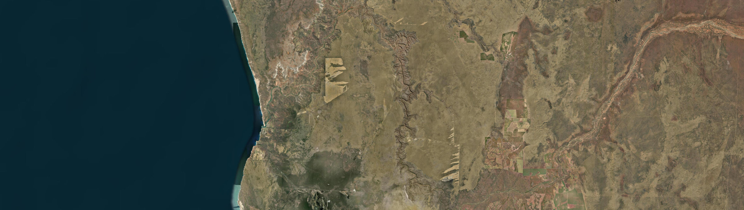 Aerial view of Kalbarri National Park, WA