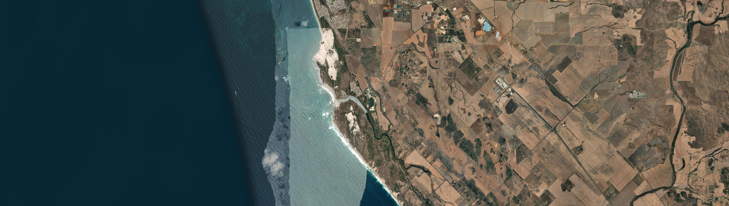 Aerial view of Cape Burney, WA