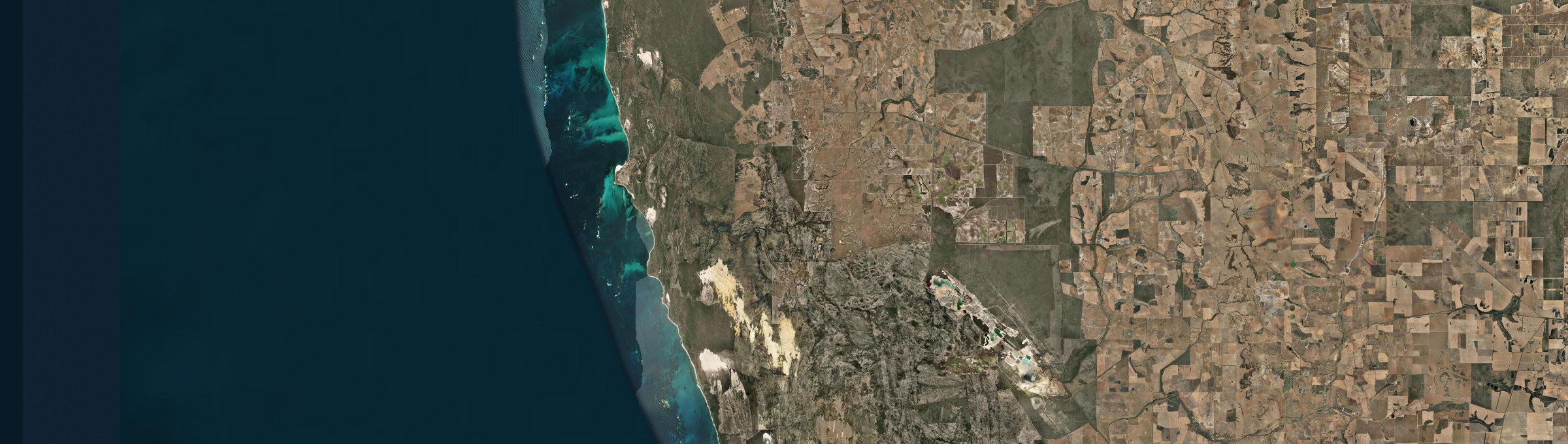 Aerial view of Nambung, WA
