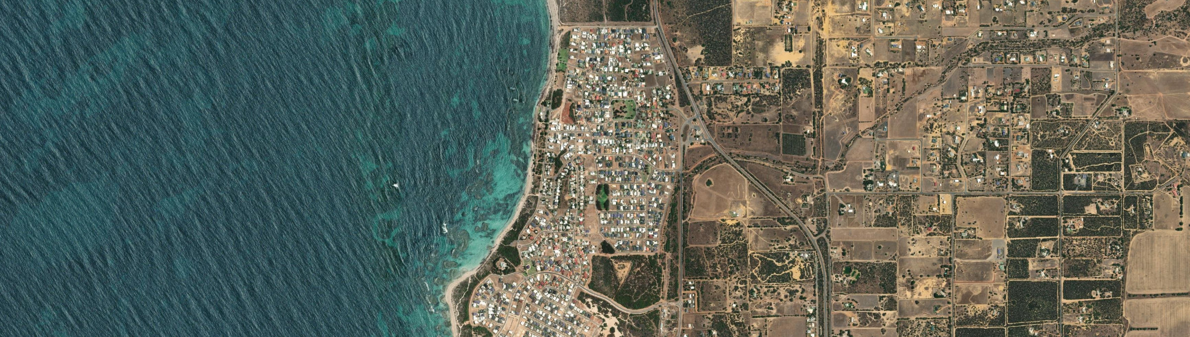 Aerial view of Drummond Cove, WA