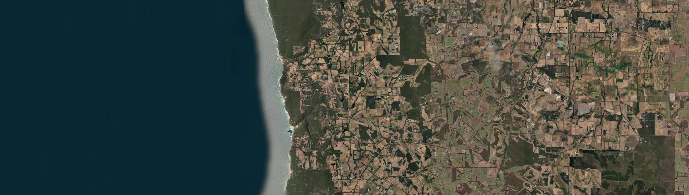 Aerial view of Wilyabrup, WA