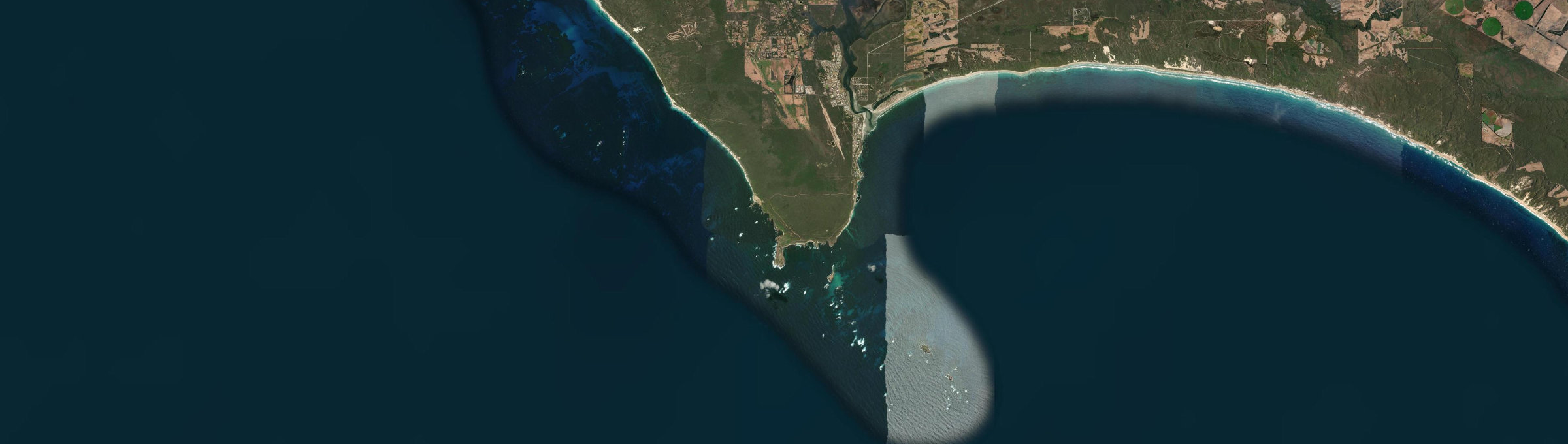 Aerial view of Leeuwin, WA