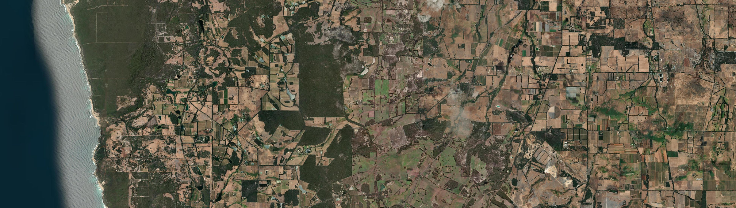 Aerial view of Yelverton, WA