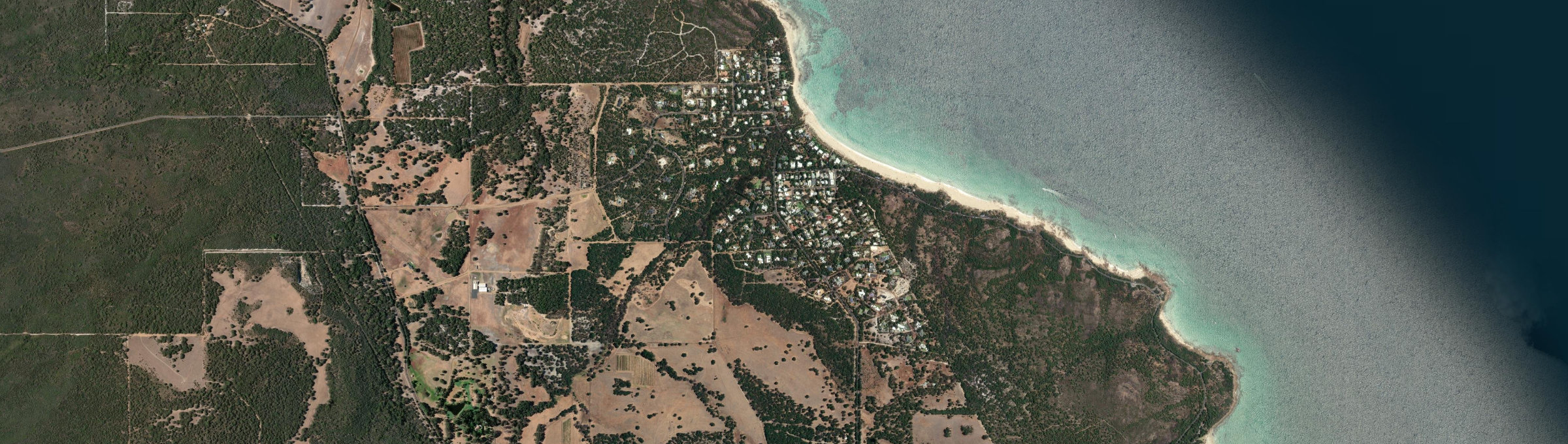 Aerial view of Eagle Bay, WA