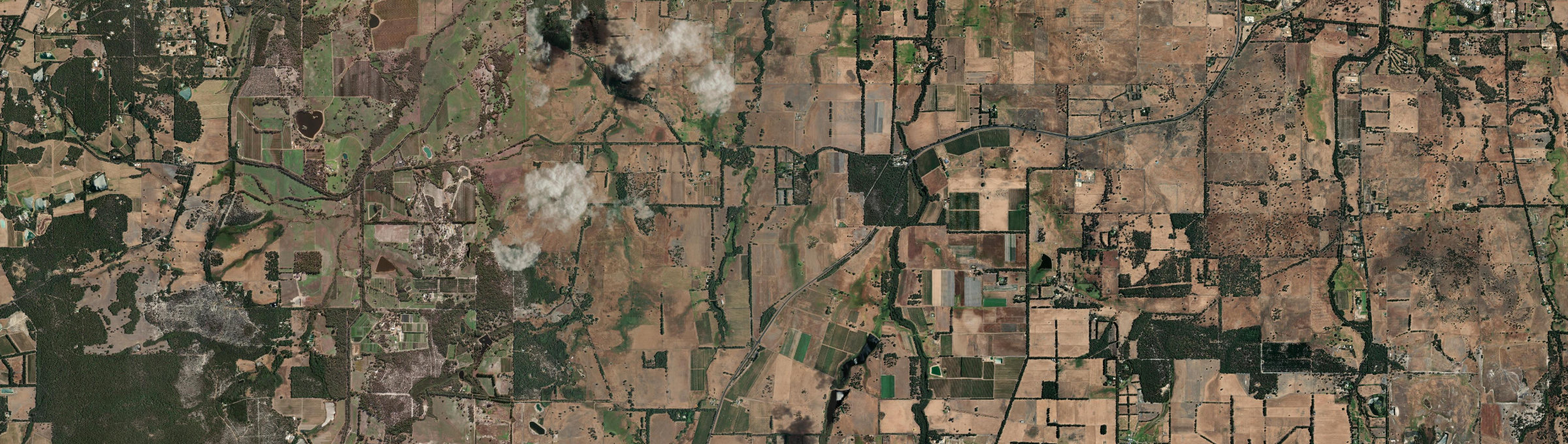 Aerial view of Carbunup River, WA