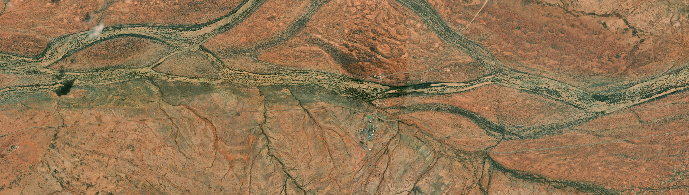 Aerial view of Gascoyne Junction, WA