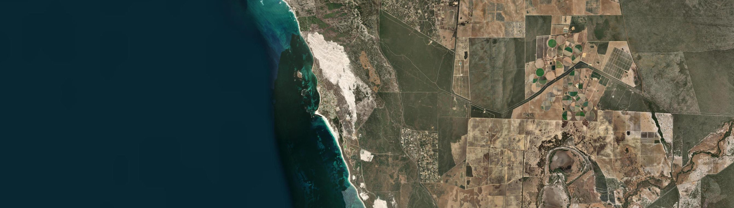 Aerial view of Lancelin, WA
