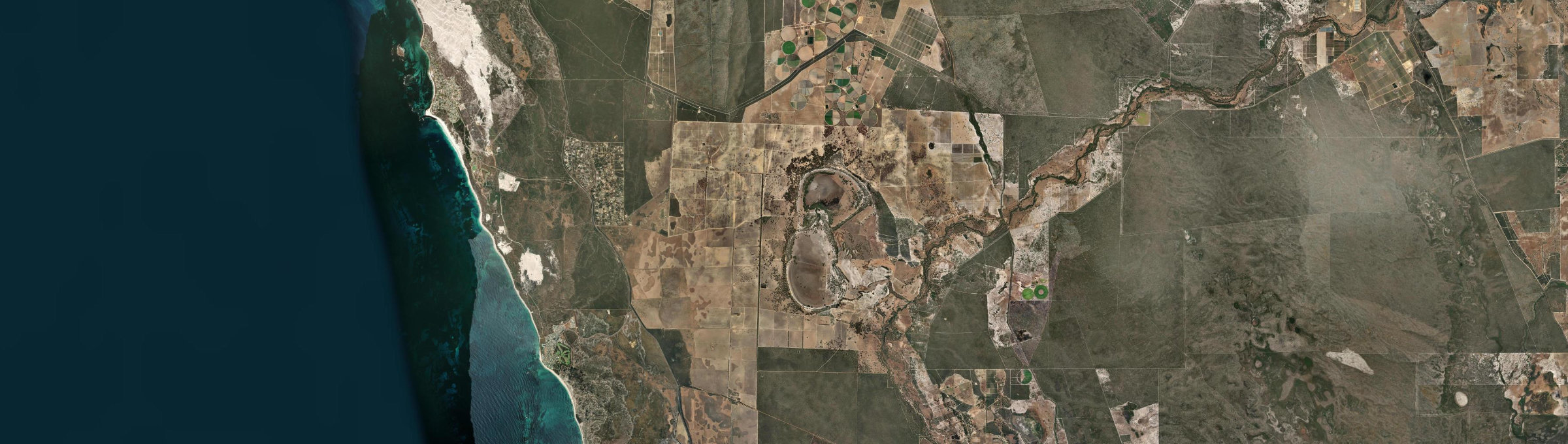 Aerial view of Karakin, WA