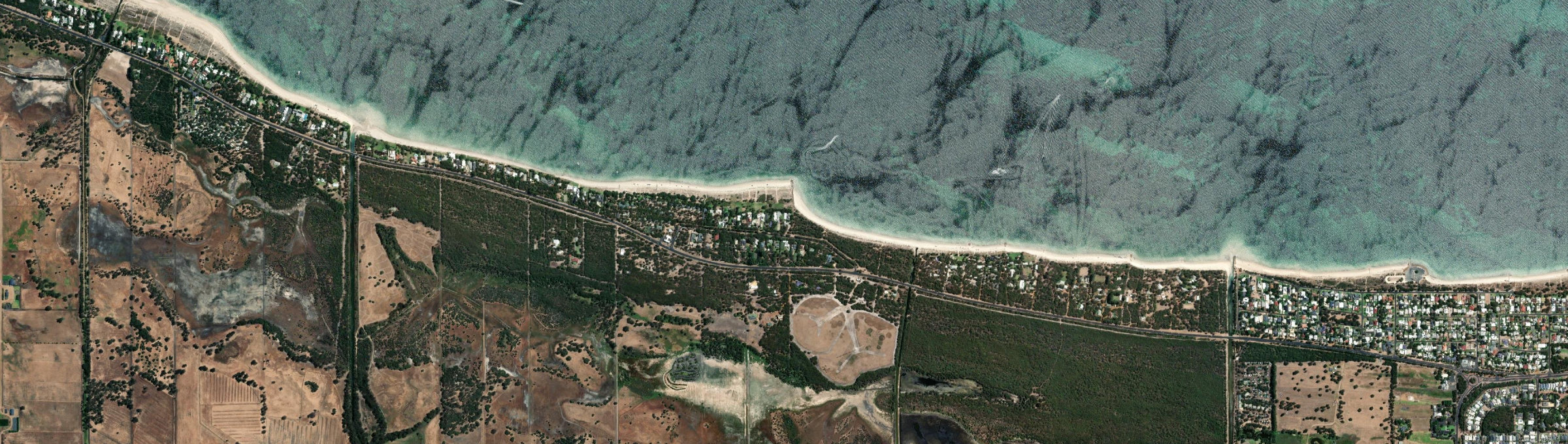 Aerial view of Siesta Park, WA
