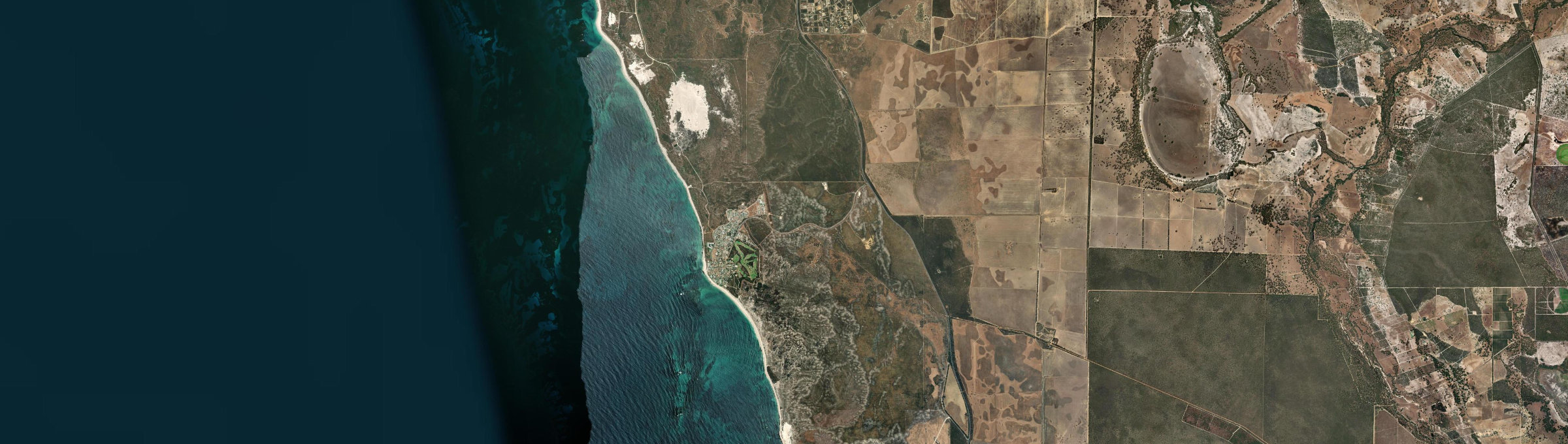 Aerial view of Ledge Point, WA
