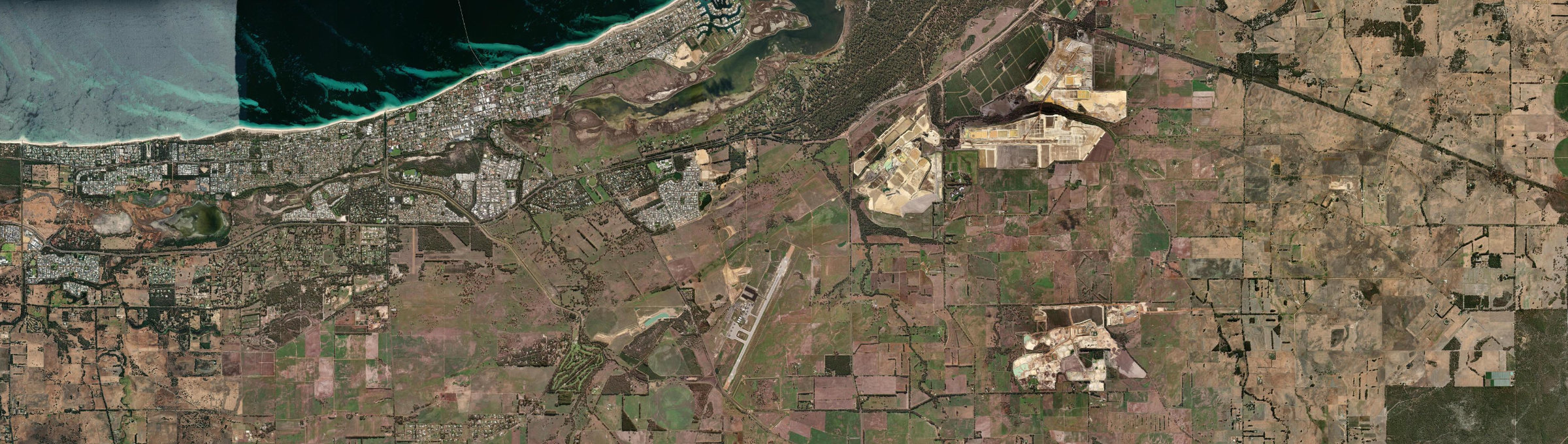 Aerial view of Yalyalup, WA