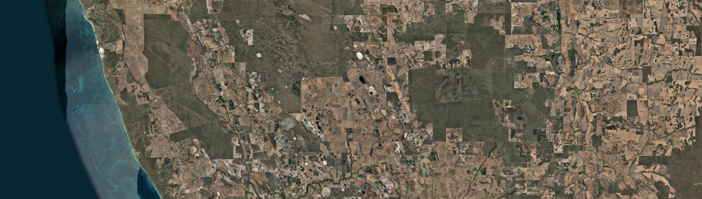 Aerial view of Beermullah, WA