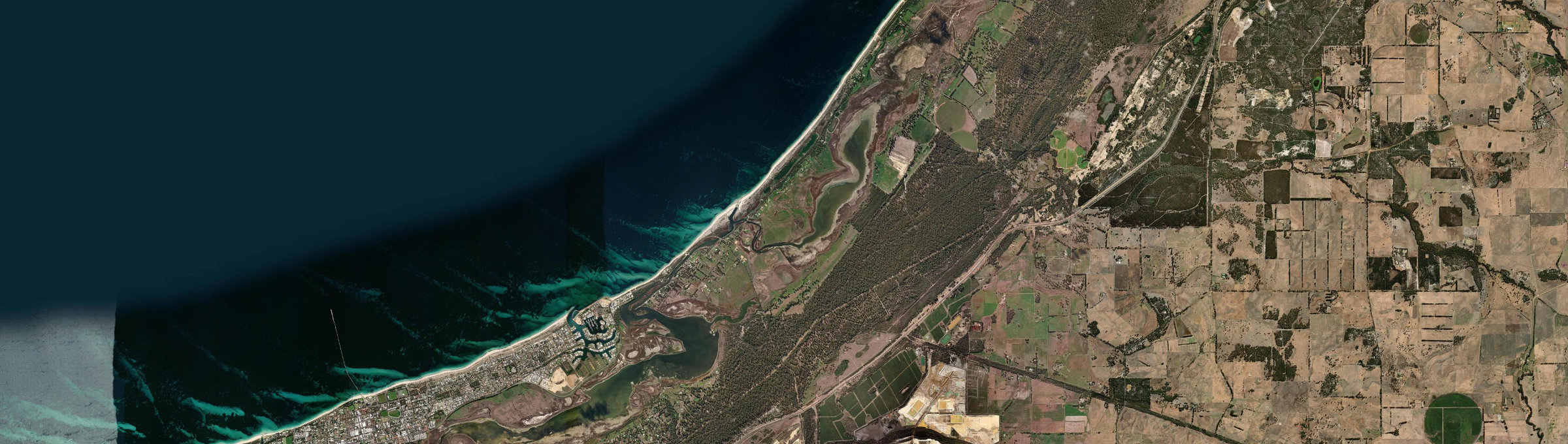 Aerial view of Wonnerup, WA