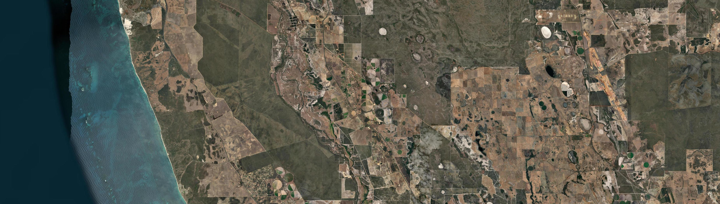 Aerial view of Wanerie, WA