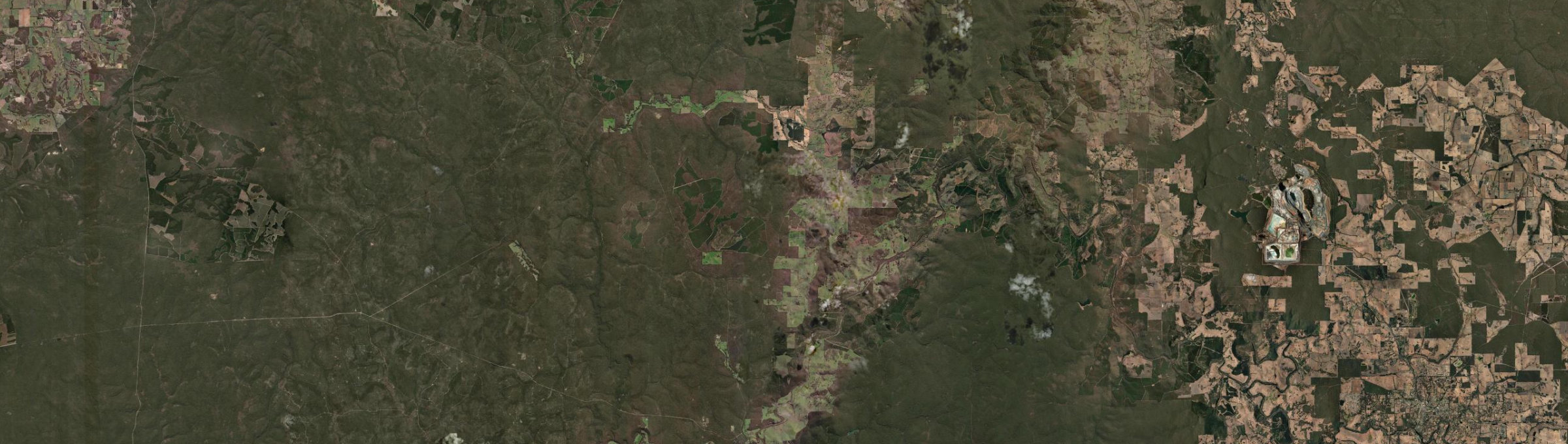 Aerial view of Cundinup, WA