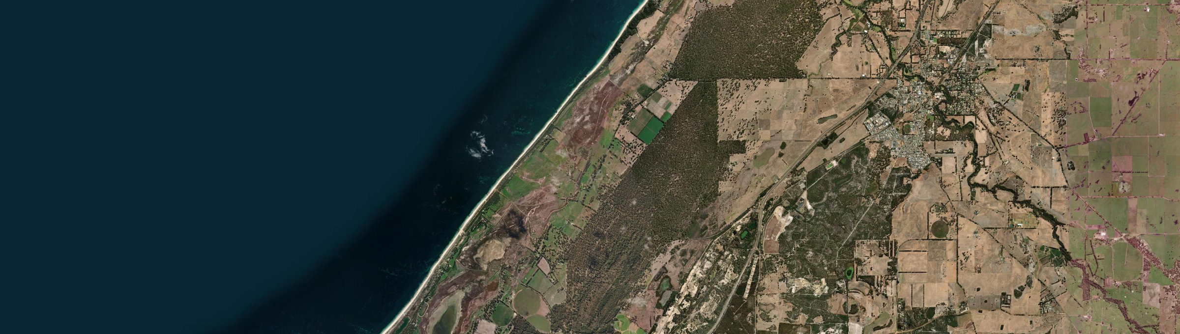 Aerial view of Forrest Beach (WA), WA