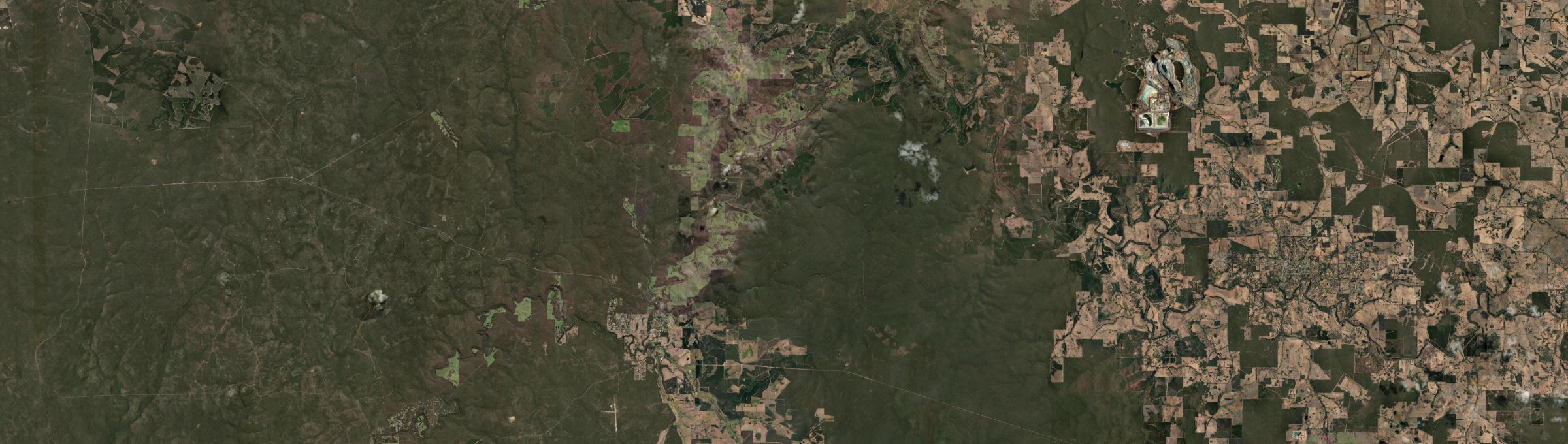 Aerial view of Nannup, WA