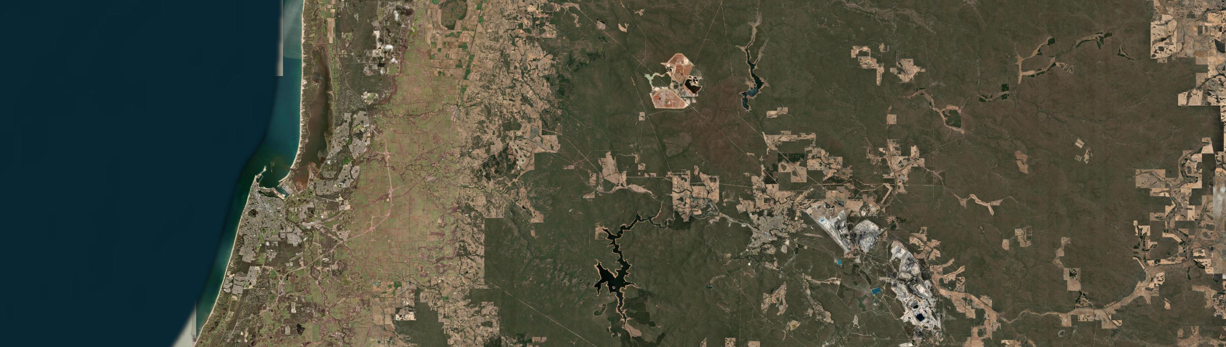 Aerial view of Worsley, WA