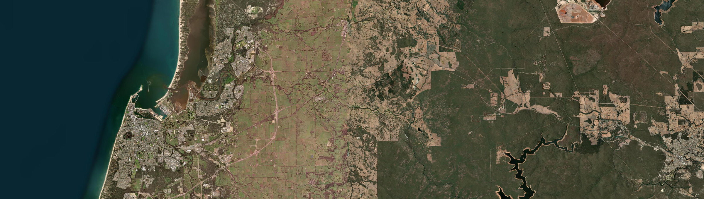 Aerial view of Roelands, WA