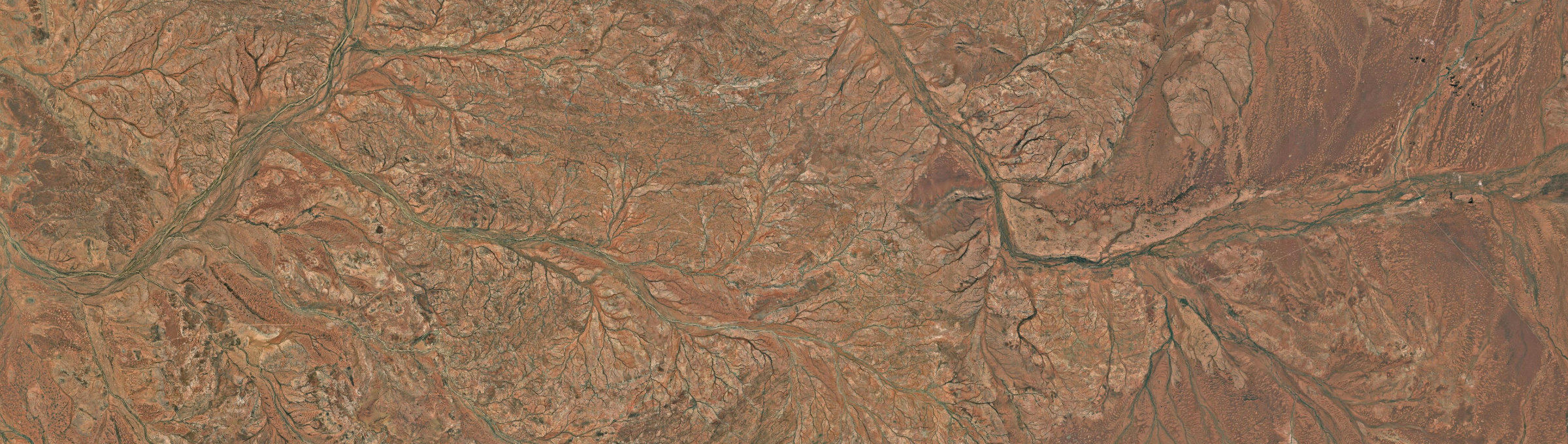 Aerial view of Gascoyne River, WA