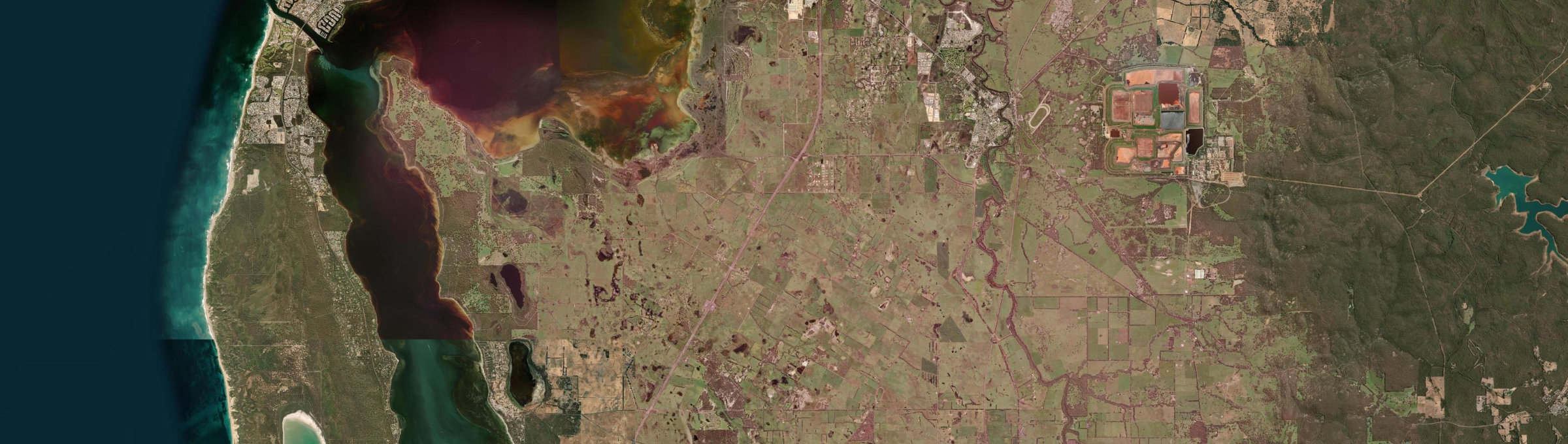 Aerial view of West Pinjarra, WA