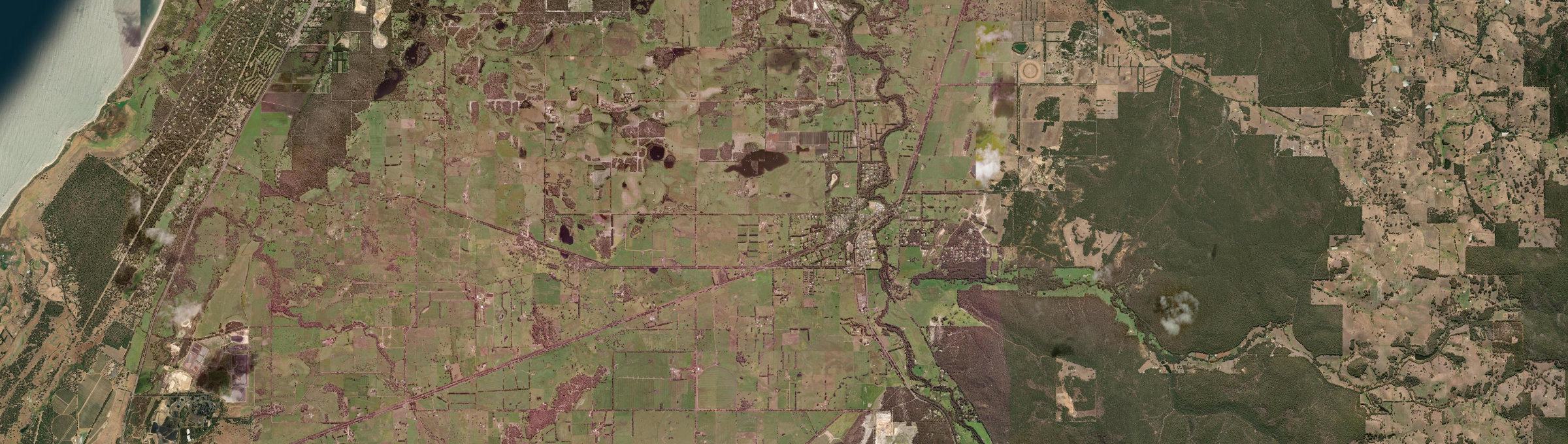 Aerial view of Boyanup, WA
