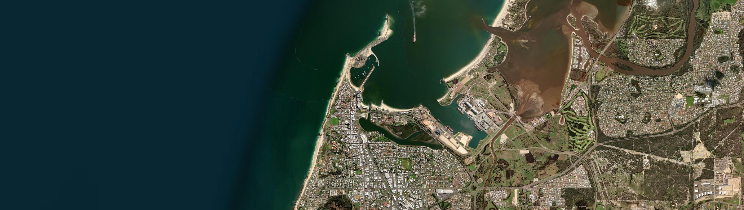 Aerial view of Bunbury (WA), WA