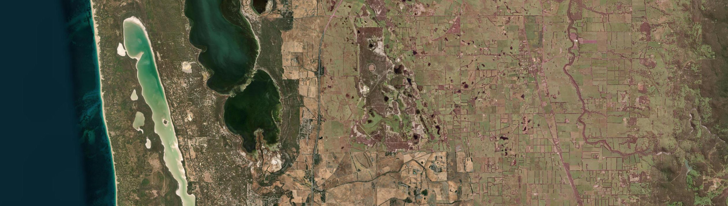 Aerial view of West Coolup, WA