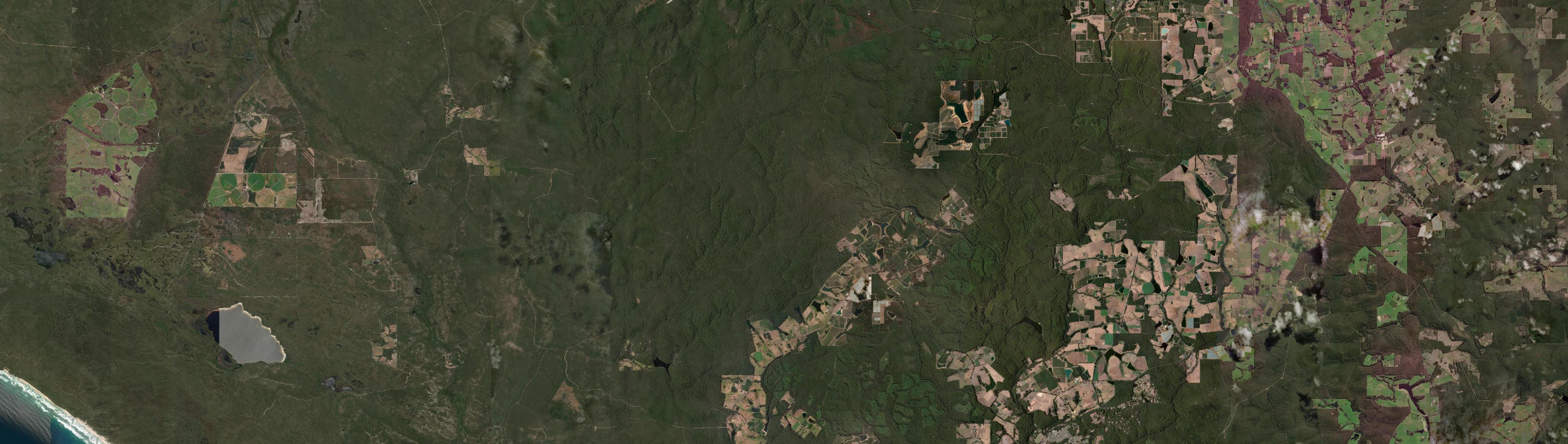 Aerial view of Beedelup, WA