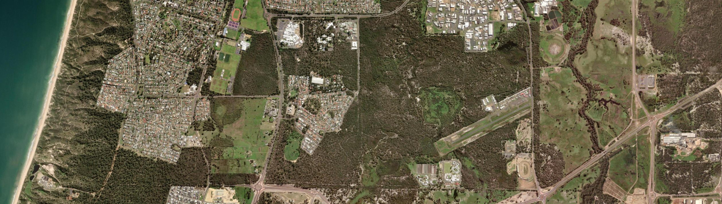Aerial view of College Grove, WA