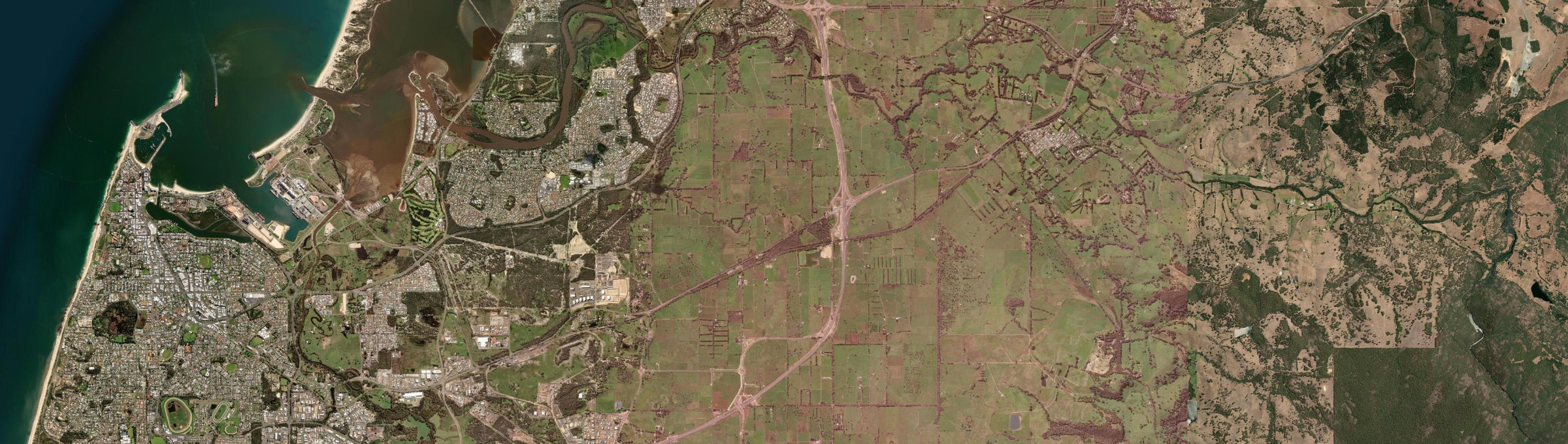 Aerial view of Waterloo (WA), WA