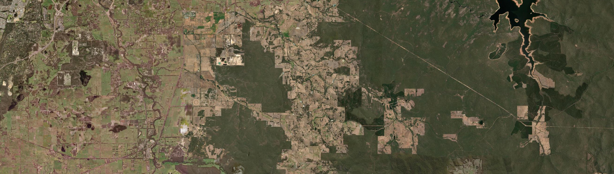 Aerial view of Ferguson (WA), WA