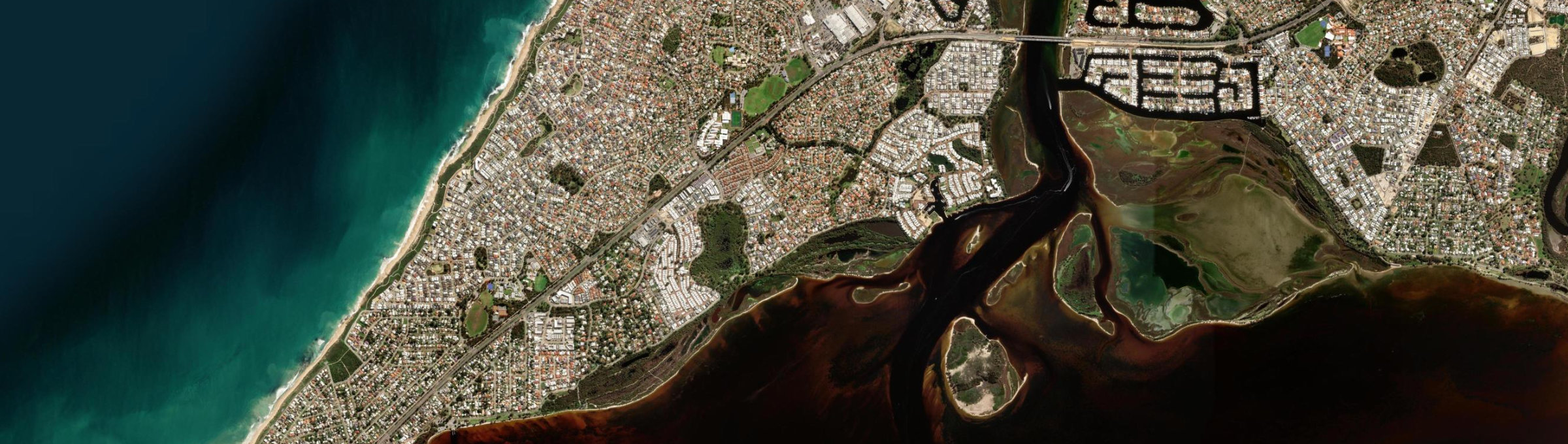 Aerial view of Erskine (WA), WA