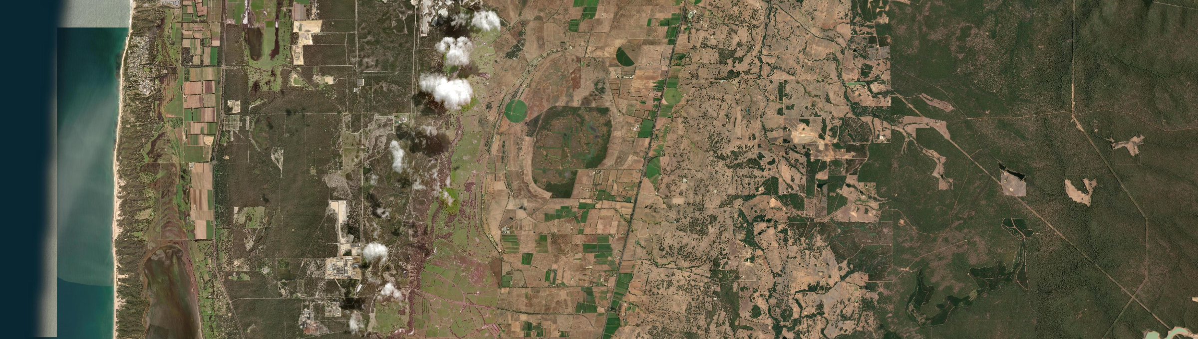 Aerial view of Benger, WA