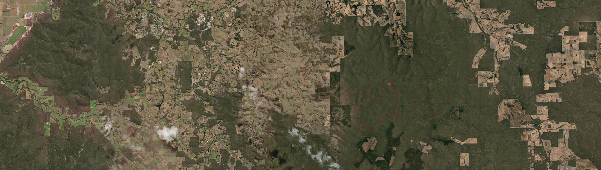 Aerial view of Thomson Brook, WA