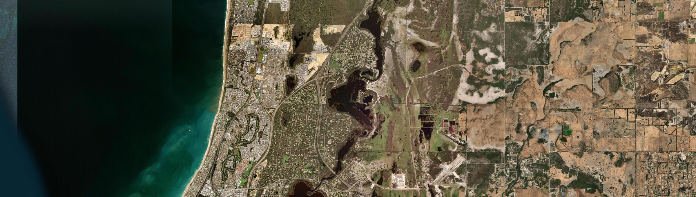 Aerial view of Stake Hill, WA