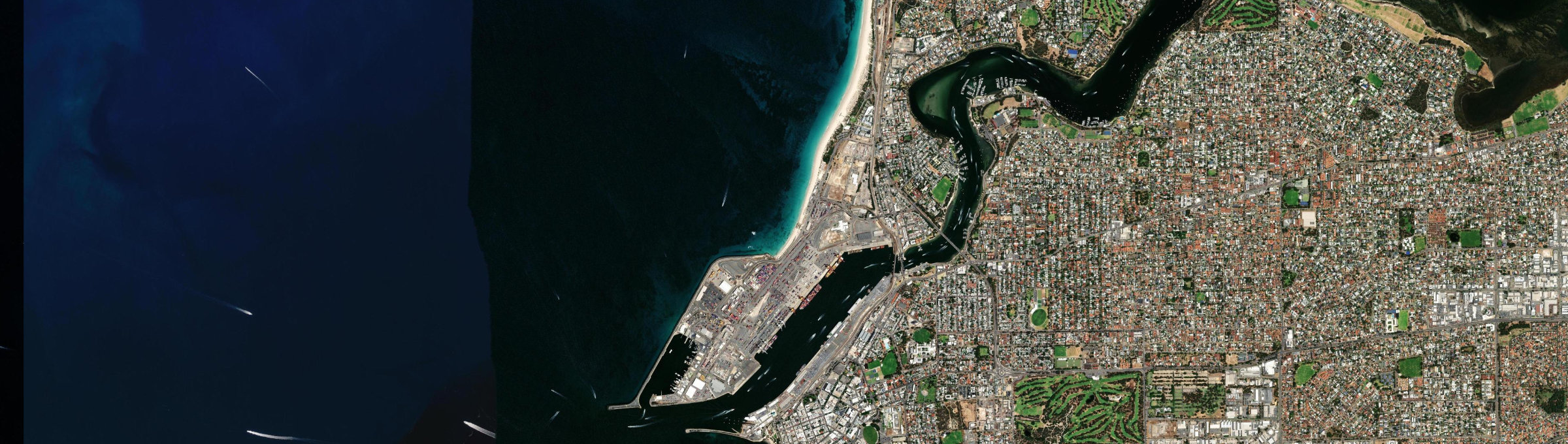 Aerial view of North Fremantle, WA