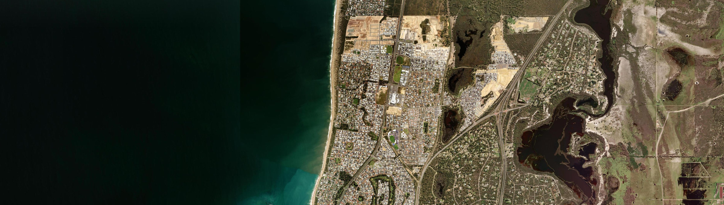 Aerial view of Madora Bay, WA