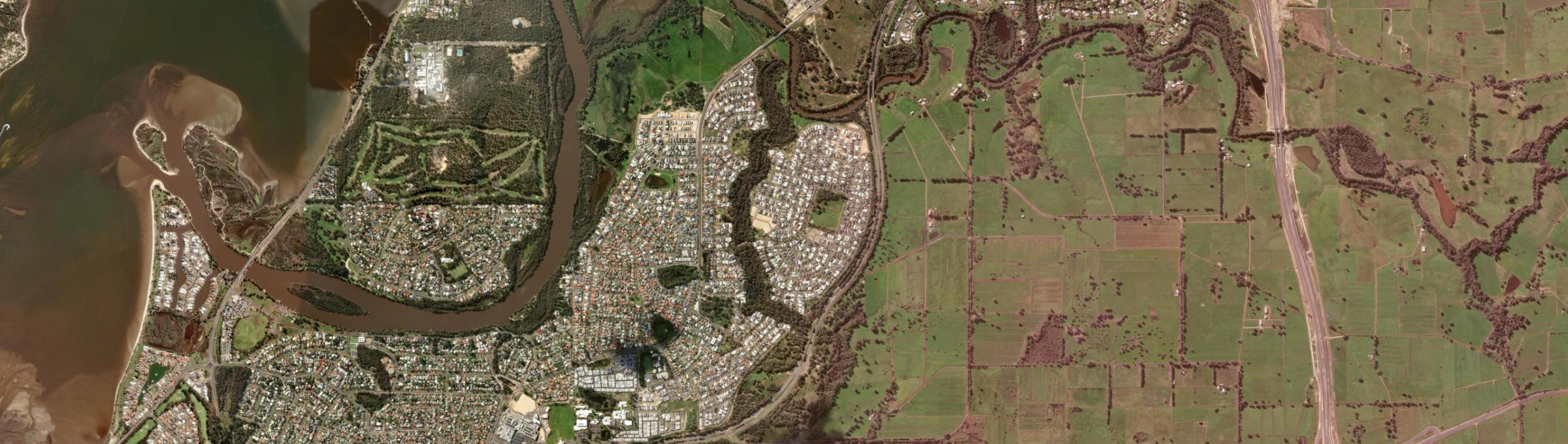 Aerial view of Millbridge, WA