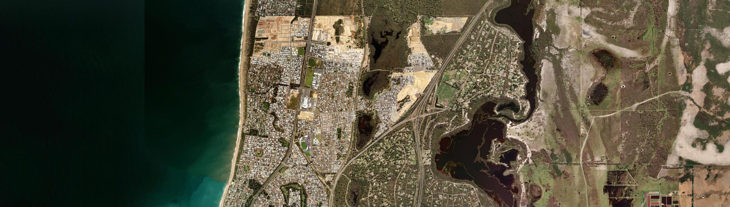Aerial view of Lakelands (WA), WA