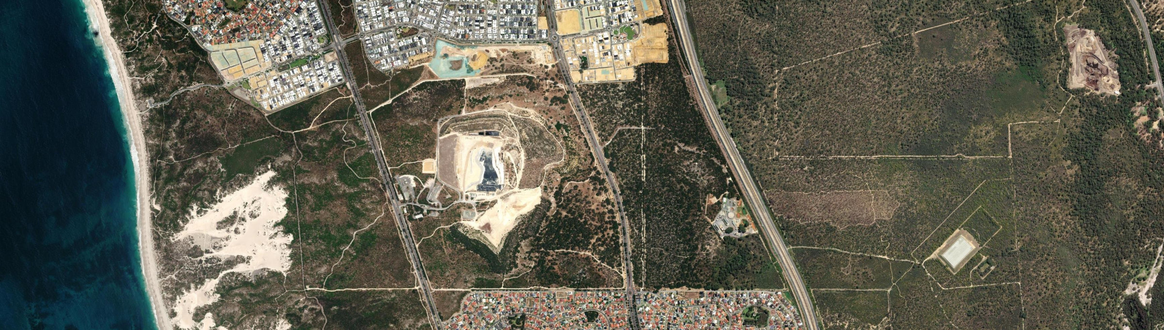 Aerial view of Tamala Park, WA