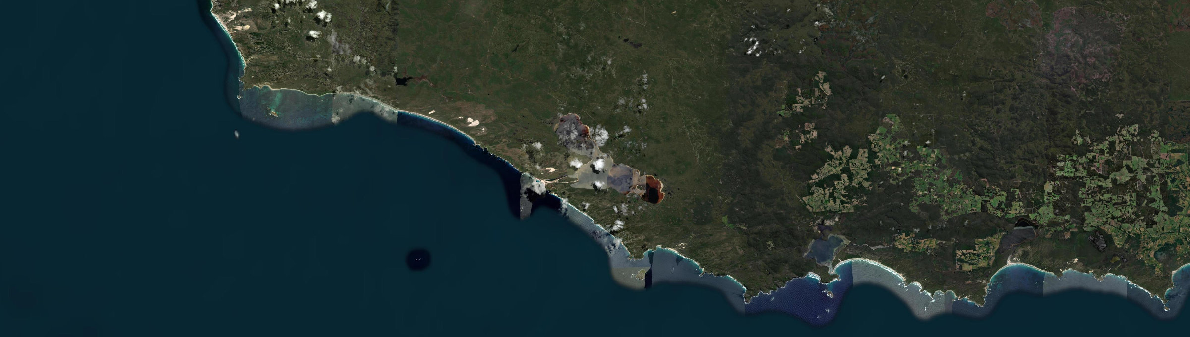 Aerial view of Broke (WA), WA