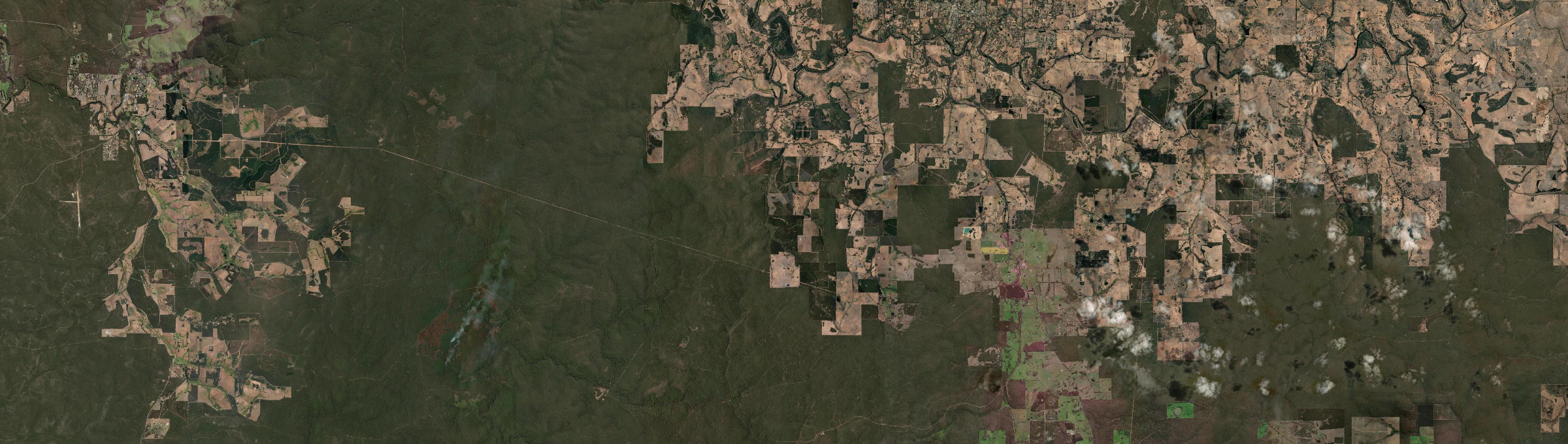 Aerial view of Wandillup, WA