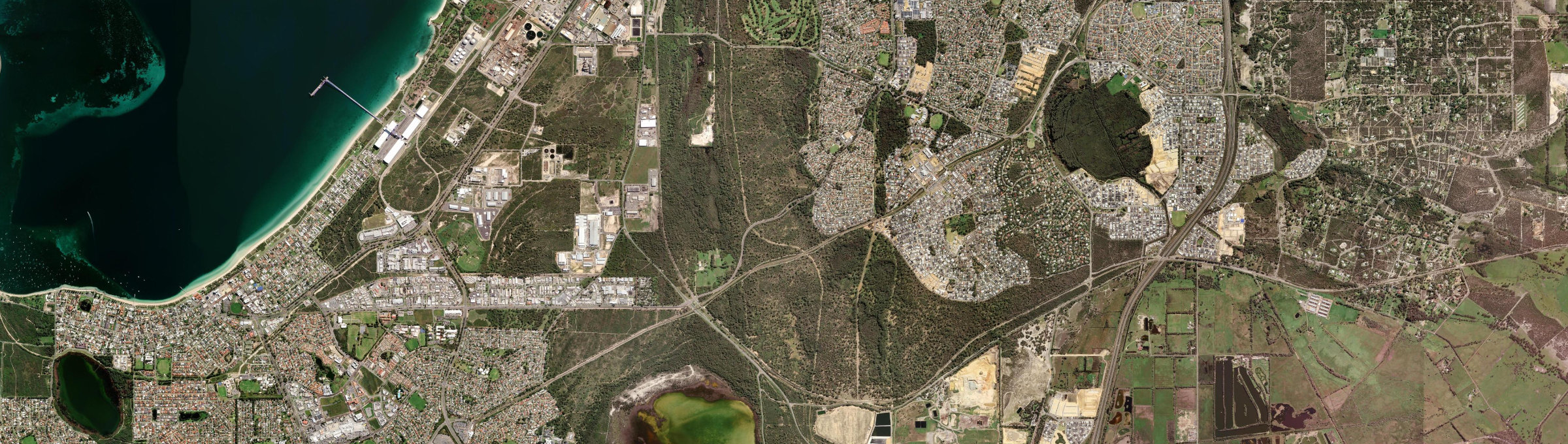 Aerial view of Leda, WA