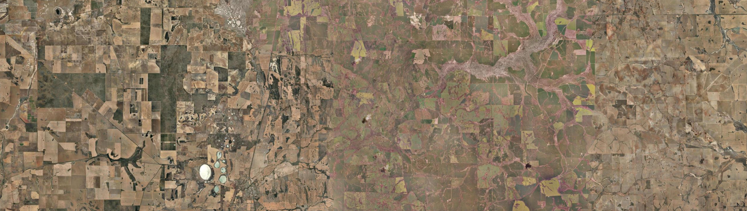 Aerial view of Berkshire Valley, WA