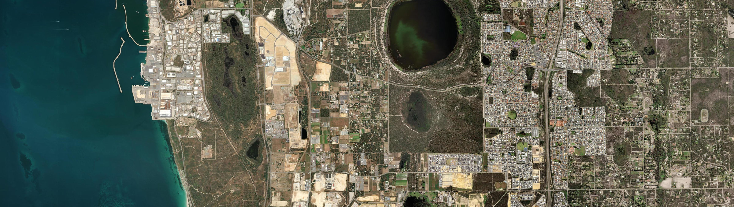 Aerial view of Wattleup, WA